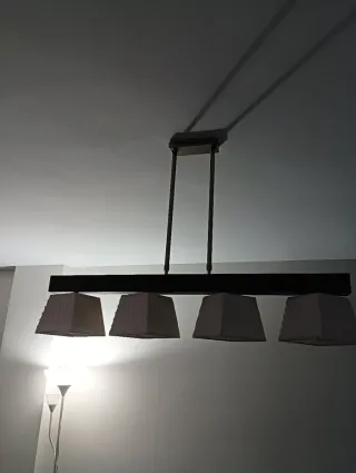 Lámpara de techo extensible 4 luces