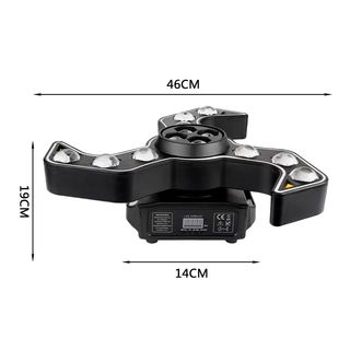 ✅️ Cabeza Móvil Triple Boomerang RGB 120W