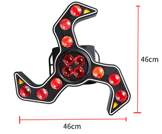 ✅️ Cabeza Móvil Triple Boomerang RGB 120W