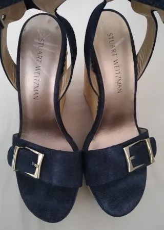 Talla 39 Diseñador STUART WEITZMAN Sandalias Cuña