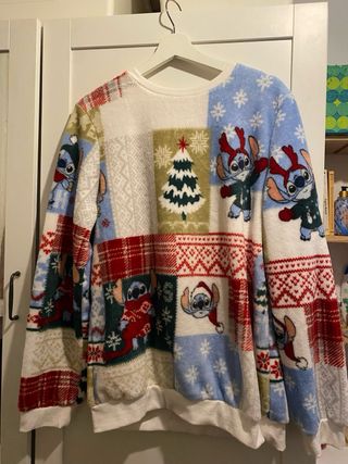 Pijama Stitch Navideño Talla Única