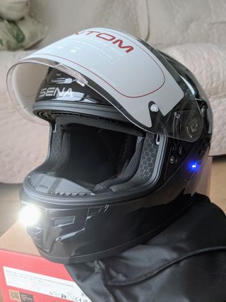 Casco Sena Phantom talla M con intercom S60