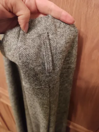 Falda larga gris invierno