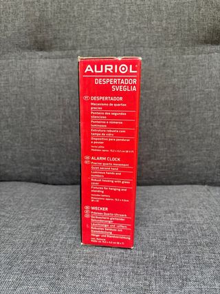 Reloj despertador Auriol rojo