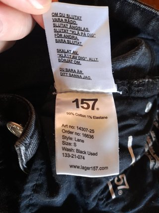 Jeans Lager 157 Lane Taglia S Nero