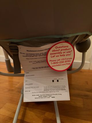 Columpio Ingenuity 5 velocidades 8 melodías