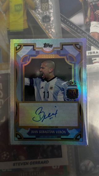 Juan Sebastián Verón Auto /250 Topps