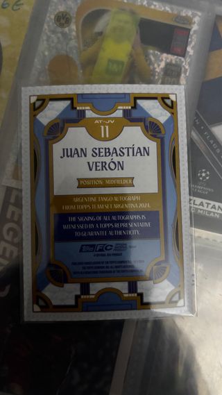 Juan Sebastián Verón Auto /250 Topps