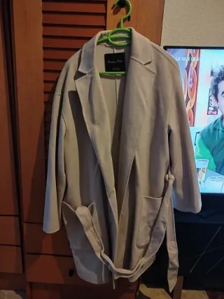 Gabardina Massimo Dutti Beige