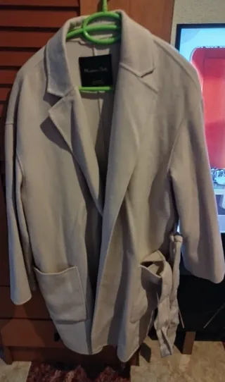 Gabardina Massimo Dutti Beige