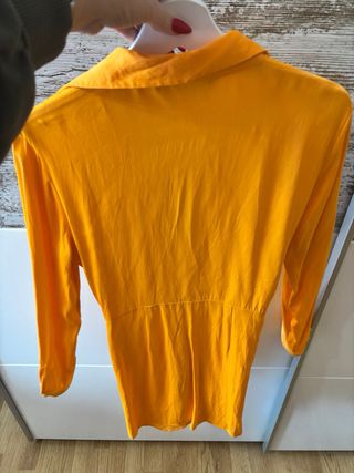 Vestido naranja zara xs