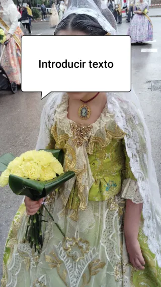 Traje de Fallera oro y verde