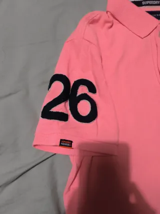 Polo Superdry rosa talla M