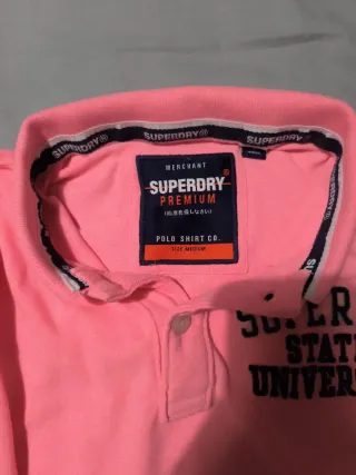 Polo Superdry rosa talla M