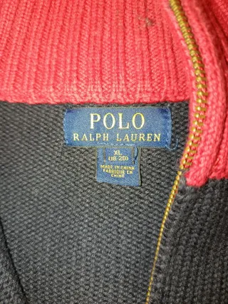 Jersey Polo Ralph Lauren Hombre azul oscuro/Rojo
