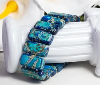 Pulsera de Azurita Rectangular