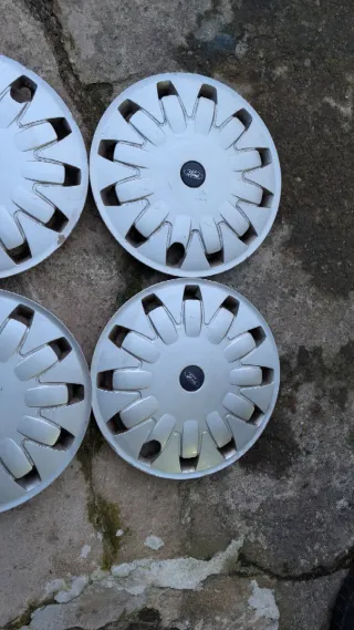 4 Tampões Ford 16 Prata