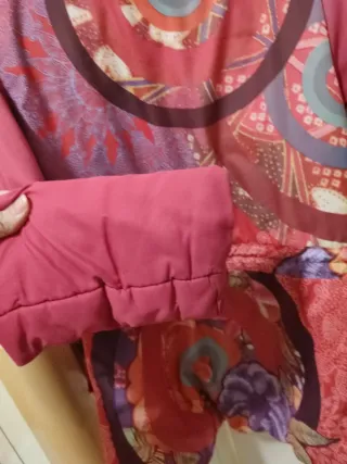 Abrigo DESIGUAL rosa niña T. 8-10 años