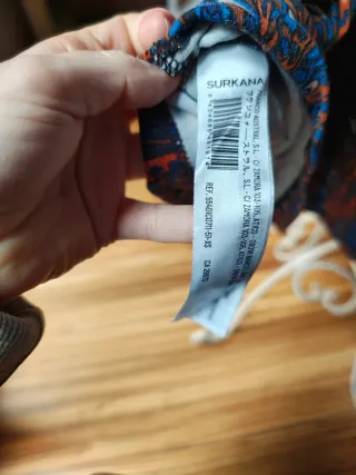 Vestido Surkana estampado corte bajo pecho