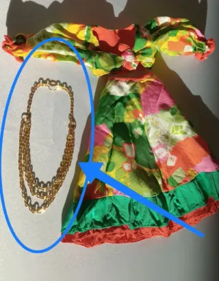 Collar Nancy Maxi Húngara años 70. RÉPLICA