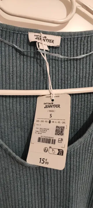 Jersey Pull&Bear punto fino azul Talla S