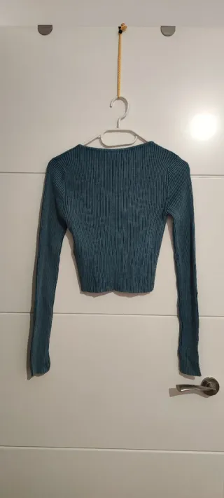 Jersey Pull&Bear punto fino azul Talla S