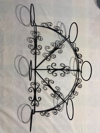 Macetero de forja con 6 macetas