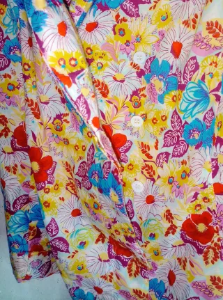 Camisa estampada mujer talla 48