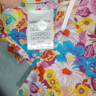 Camisa estampada mujer talla 48