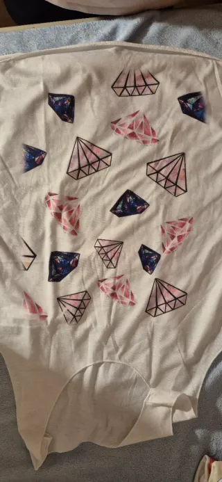 Camiseta Tirantes Mujer Talla L/M Diamantes