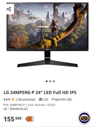 Monitor LG 24 Full HD IPS LED