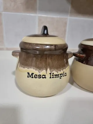 Set 3 Recipientes Cerámica Nuevo