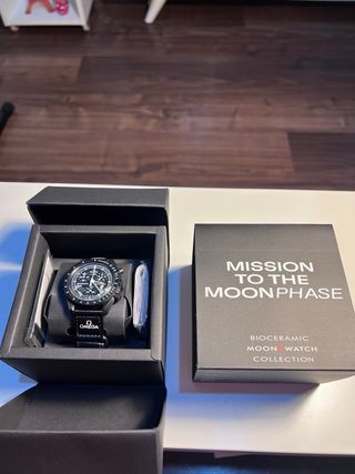 Omega Speedmaster Negro y Plateado