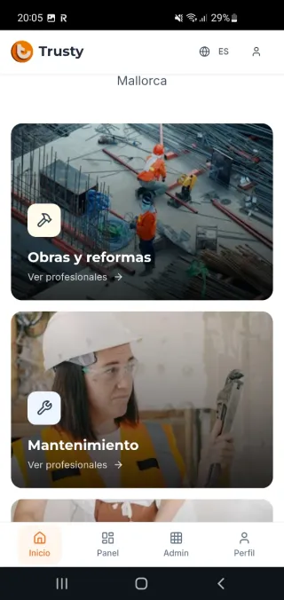 Servicios profesionales a domicilio en Mallorca