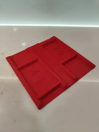 Soporte para mancuernas rojo