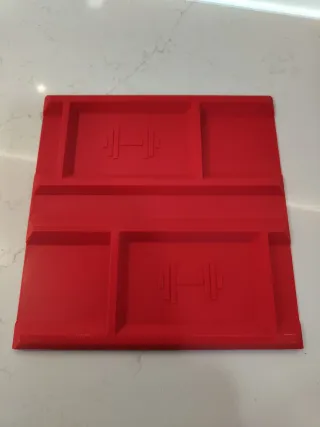 Soporte para mancuernas rojo