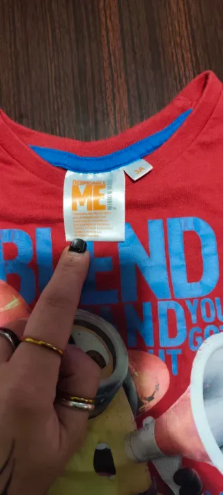 Maglietta Minions 3 anni