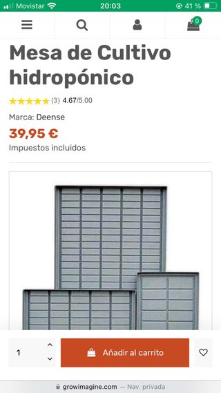 2 Mesas de cultivo Grow Table 1.2