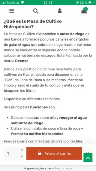 2 Mesas de cultivo Grow Table 1.2