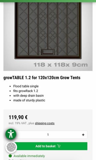 Mesas bandejas de cultivo