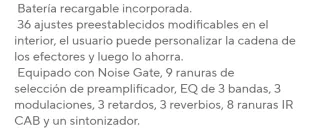 Pedal multiefectos para guitarra Mvave Tank-G