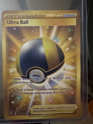Carta Pokémon Ultra Ball Dorada Entrenador Objeto