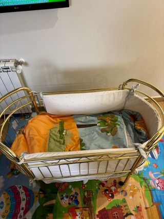 Cuna latón bebé hasta 18 meses