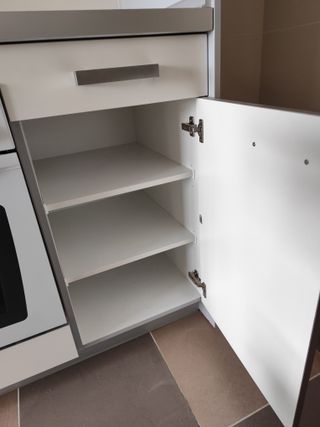 Mobiliario Cocina Modular Blanco y Gris