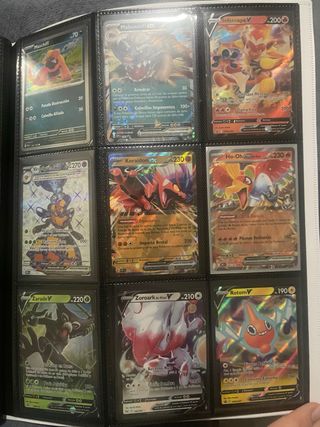 Cartas Pokémon V, VMAX, EX