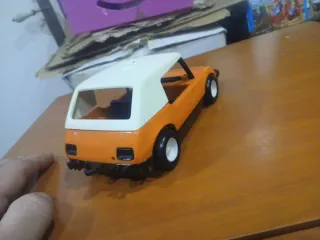 Coche Playmobil Naranja Antiguo