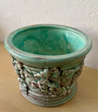 Macetero Cerámica Manises Hispania Vintage