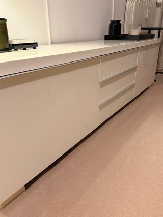 Mueble TV BESTÅ BURS blanco brillo IKEA