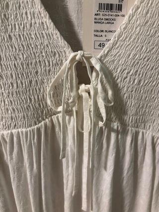 Blusa Brownie Blanca Talla S