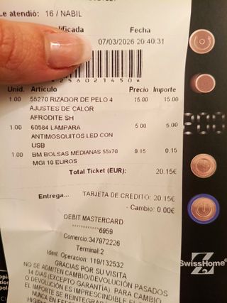 Rizador de pelo SwissHome recargable USB